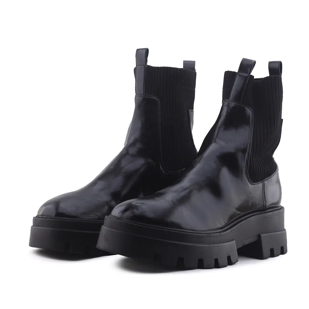 Pull & Bear Stretchable Ankle Boot | 100% Authentic Leather