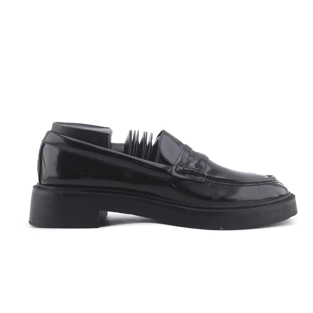 Zara Patent Penny Strap Loafers
