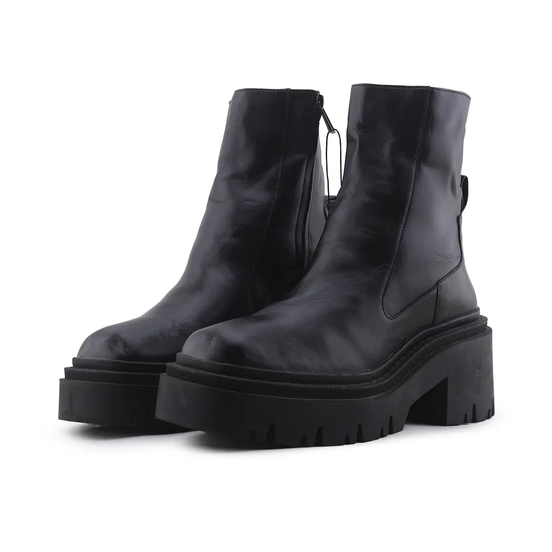 Zara Zipper Ankle Boot | 100% Authentic Leather