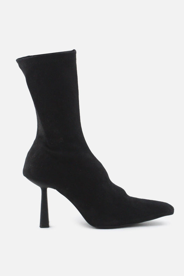 Zara Zipper Stilettos Heels Sock Boots | Textile