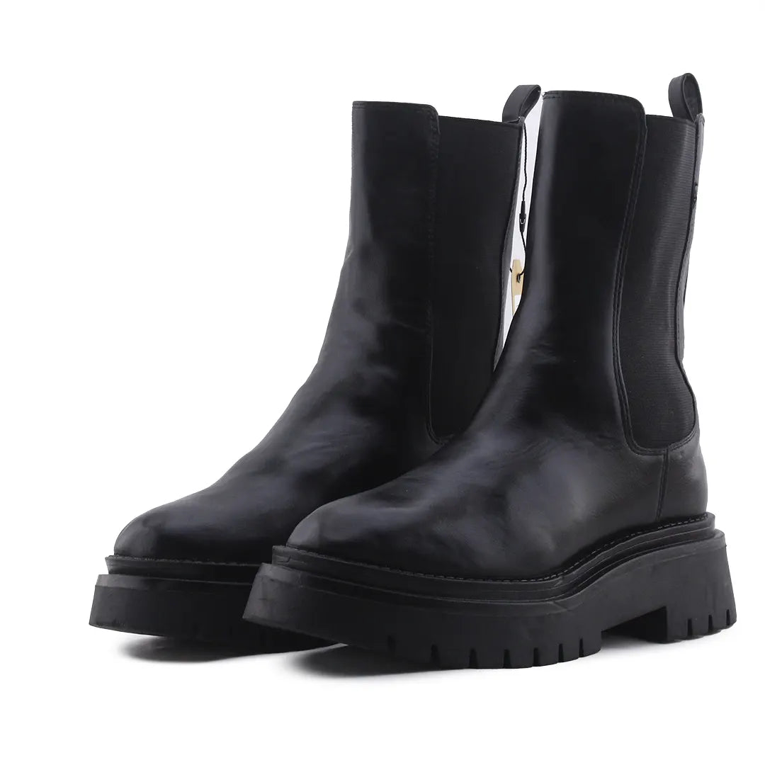 Stradivarius Stretchable Ankle Boot | 100% Authentic Leather