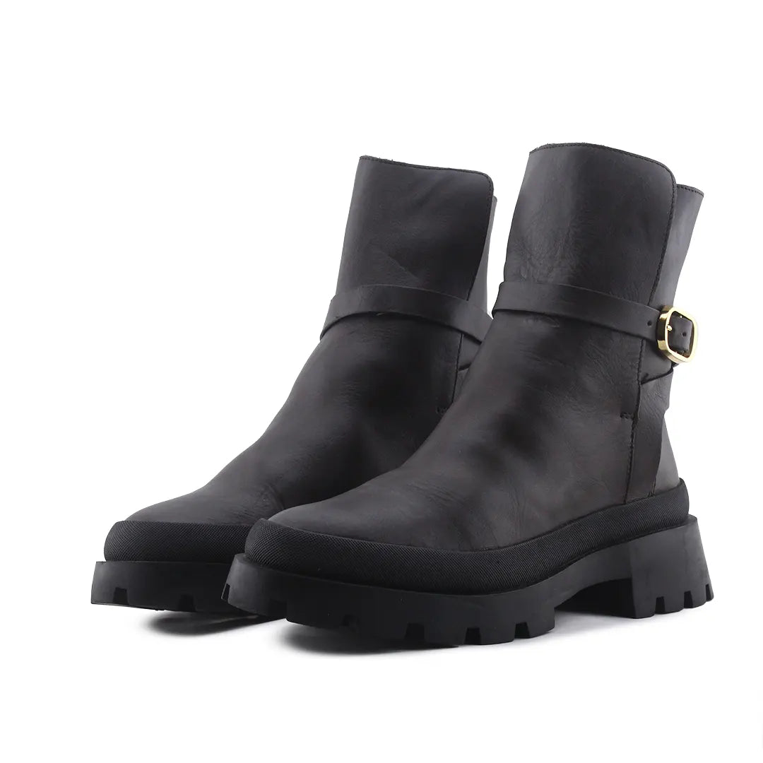 Zara Buckle Strap Ankle Boot | 100% Authentic Leather