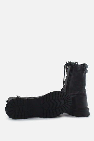Zara Zipper Laces Combat Ankle Boots | 100% Authentic Leather - sundaybazar