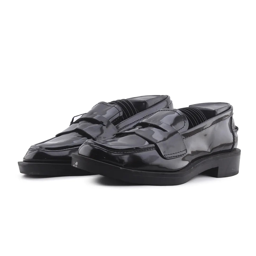 Stradivarius Patent Penny Strap Loafers