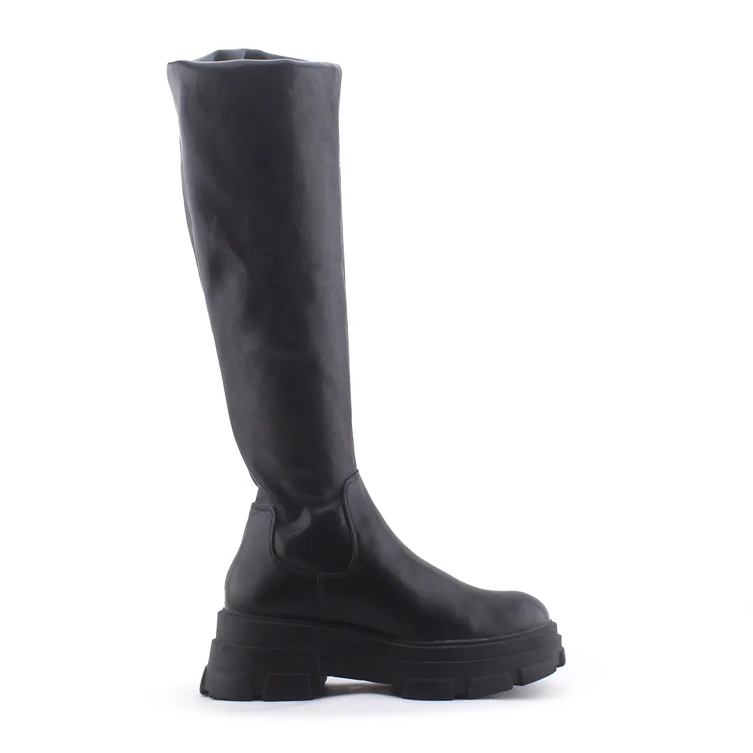 Stradivarius Zipper Knee High Boot | 100% Authentic Leather