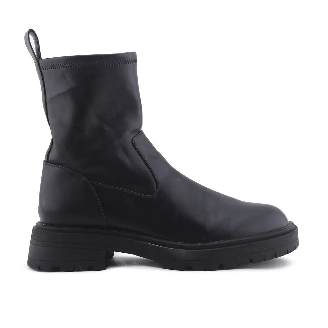 Pull & Bear Zipper Ankle Boot | 100% Authentic Leather