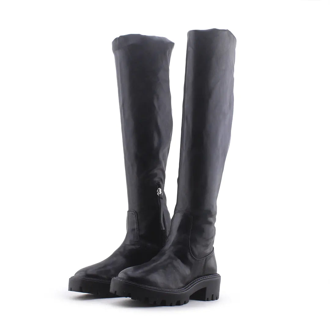 Lefties Zipper Knee High Boot | 100% Authentic Leather