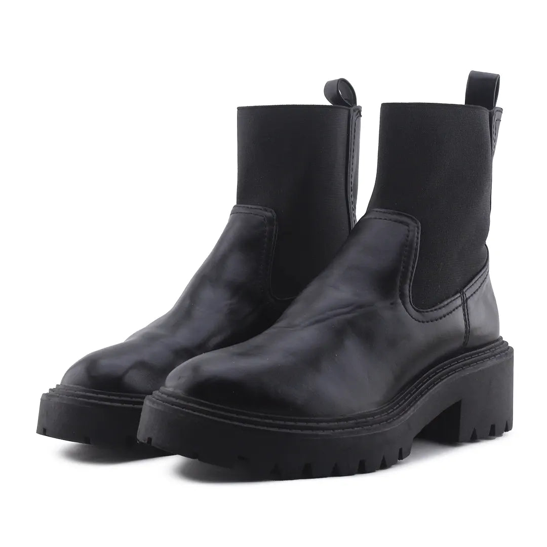 Stradivarius Stretchable Ankle Boot | 100% Authentic Leather