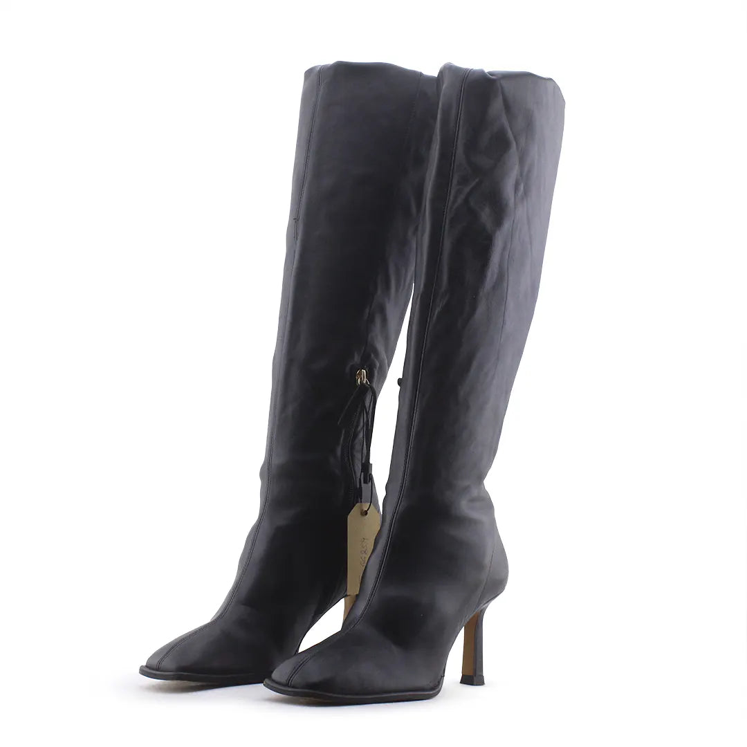 Zara Zipper Knee High Boot | 100% Authentic Leather