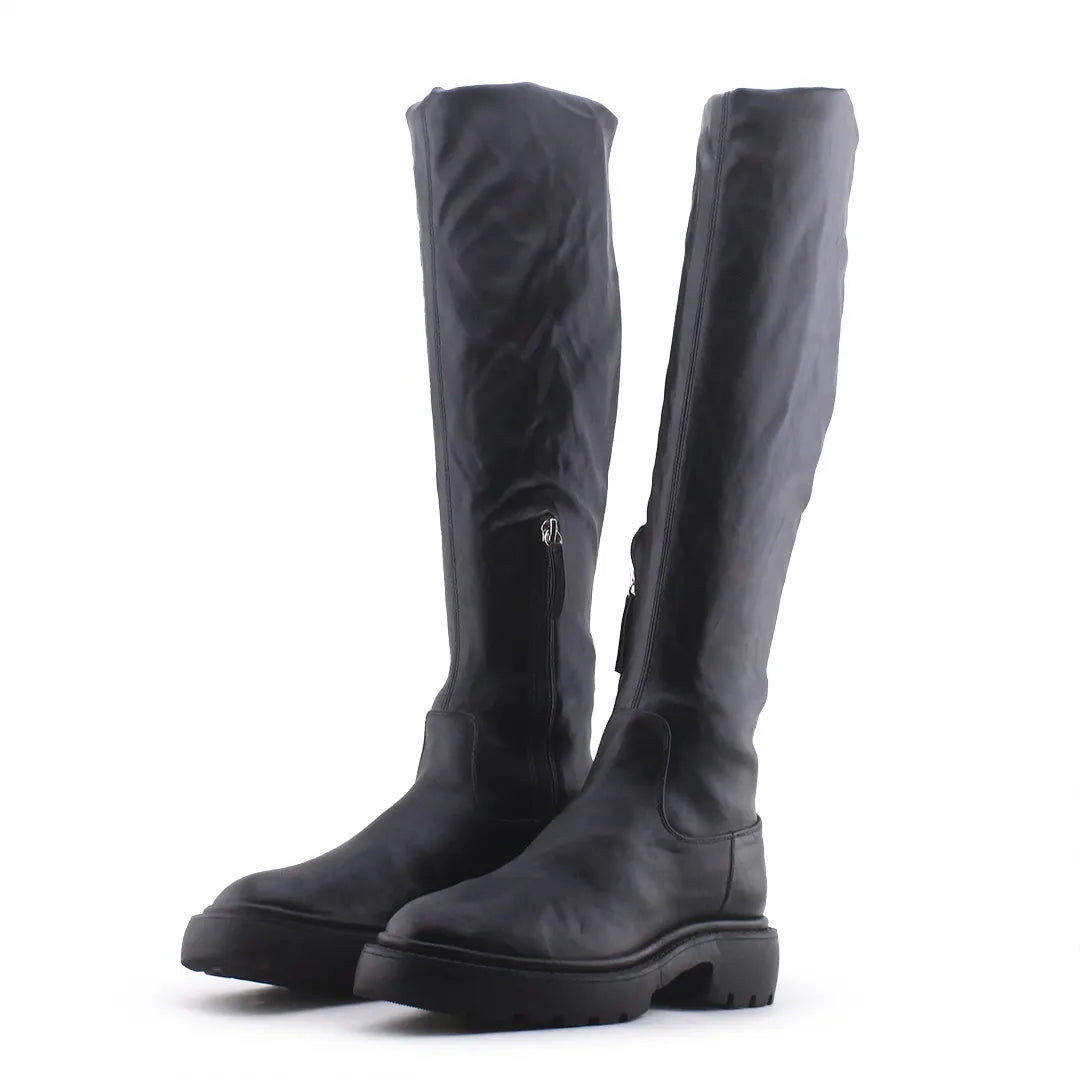 Zara Zipper Knee High Boot | 100% Authentic Leather
