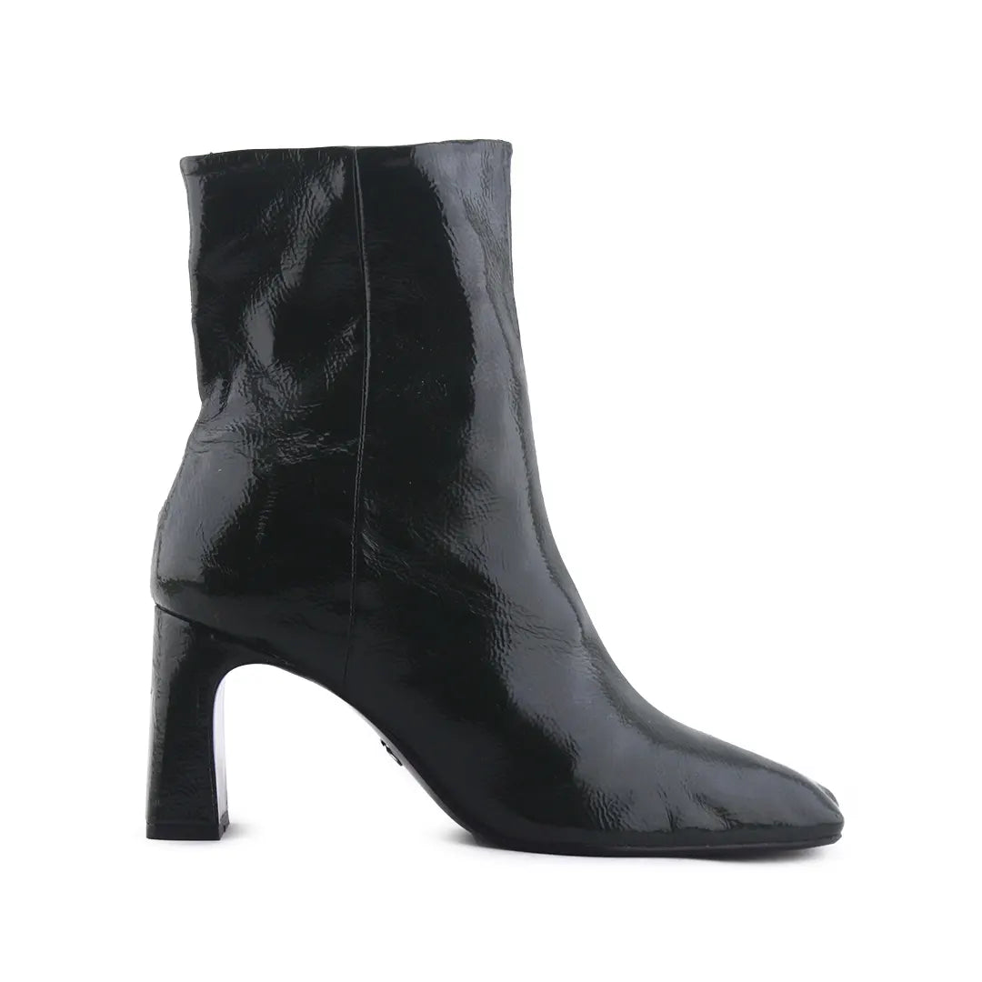 Zara Zipper Patent Ankle Boot