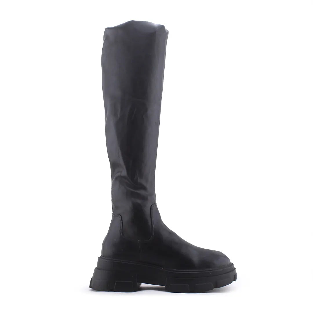 Stradivarius Zipper Over The Knee Boots | 100% Authentic Leather