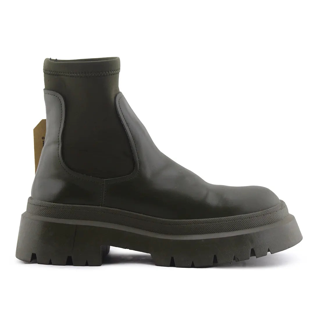 Pull & Bear Stretchable Ankle Boot | 100% Authentic Leather