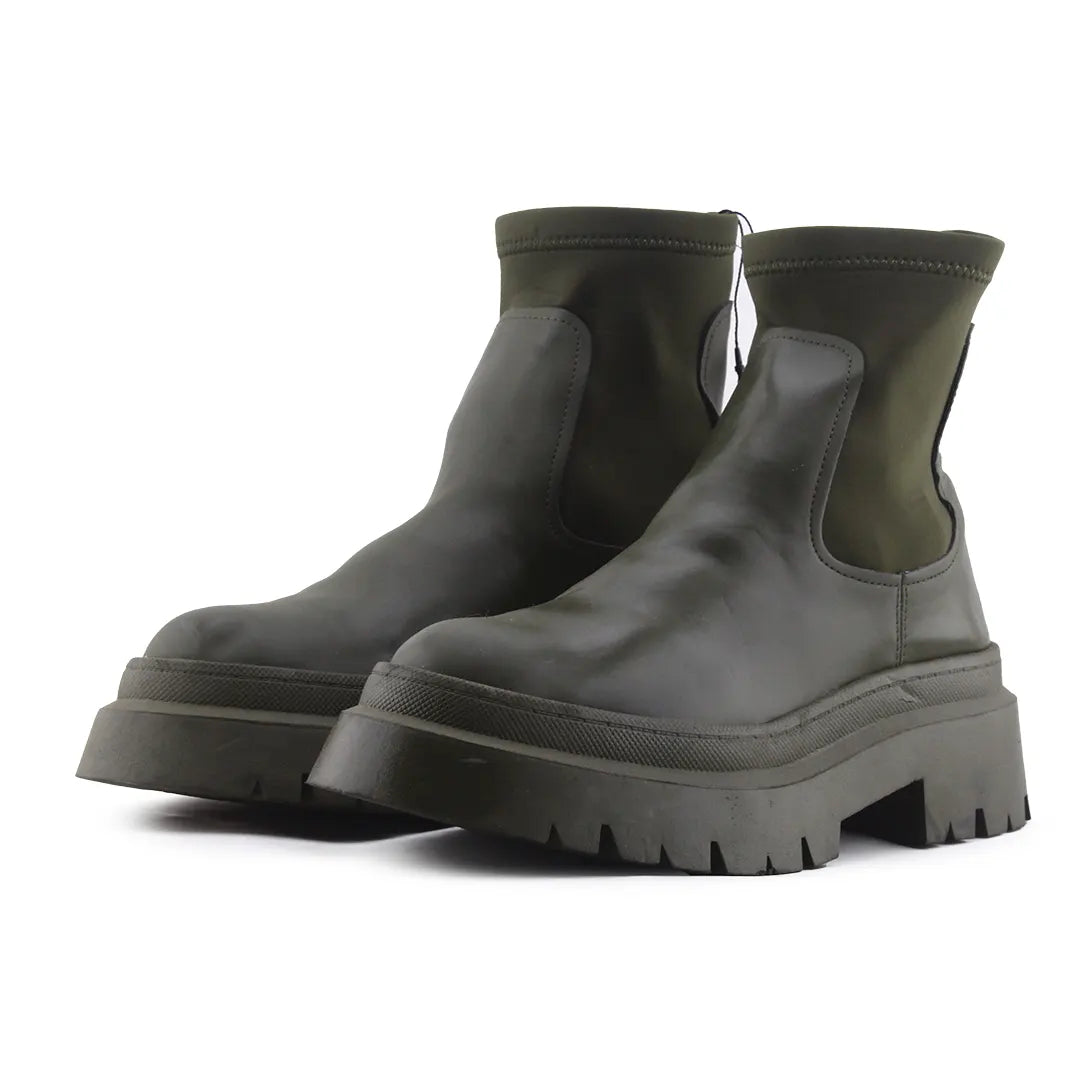 Pull & Bear Stretchable Ankle Boot | 100% Authentic Leather