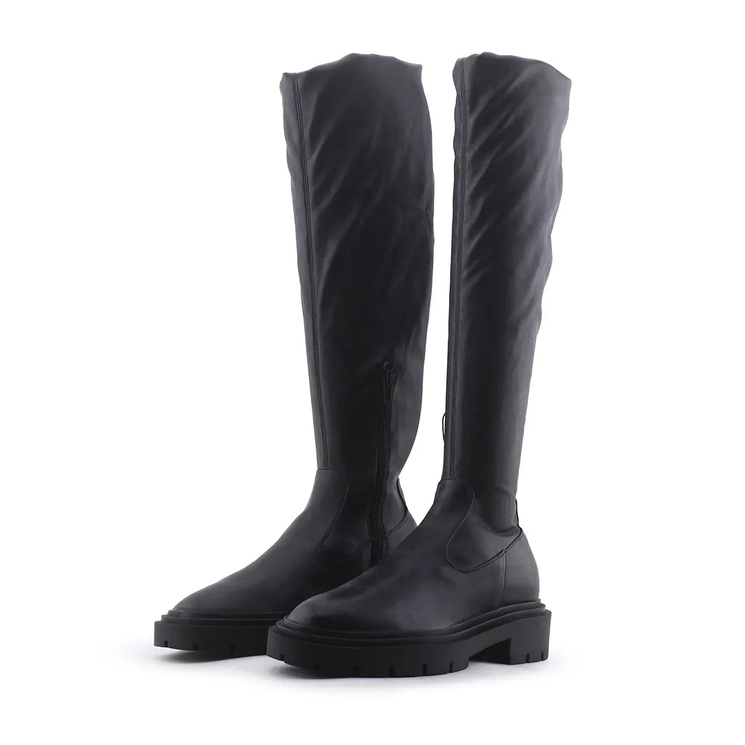 Zara Zipper Knee High Boot | 100% Authentic Leather