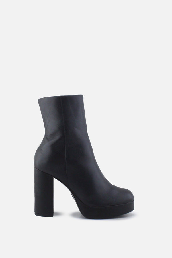 Zara Zipper Block Ankle Boots | 100%  Authentic Leather