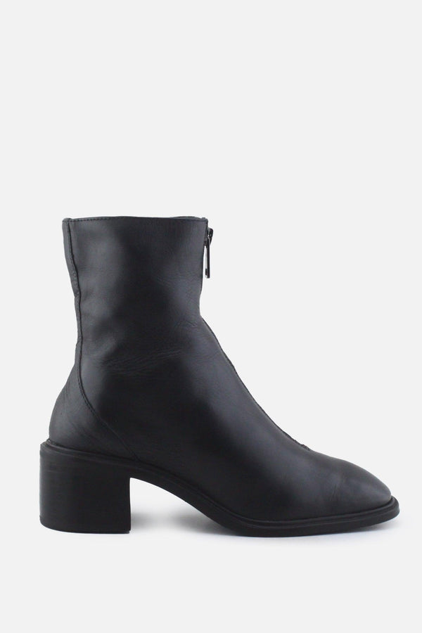 Zara Zipper Block Ankle Boots | 100%  Authentic Leather