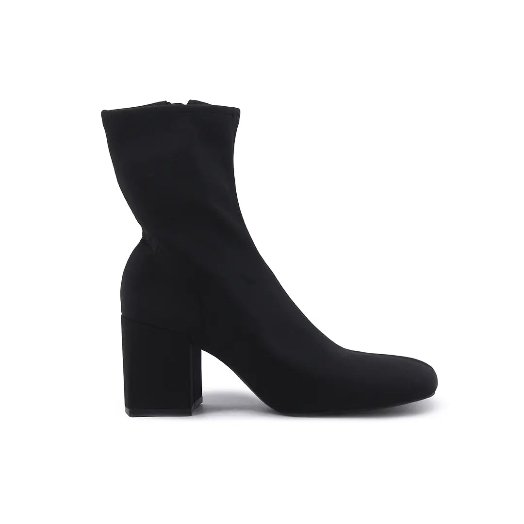 Zara Zipper Textile Ankle Boot