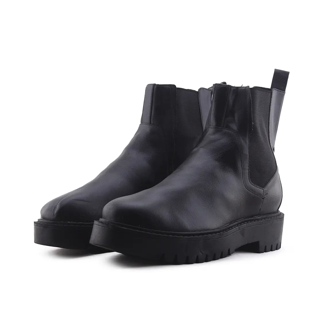 Pull & Bear Stretchable Ankle Boot | 100% Authentic Leather
