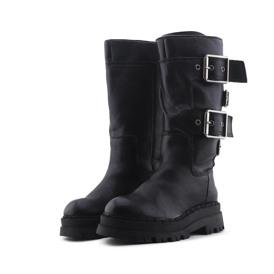 Zara Buckle Strap Ankle Boot | 100% Authentic Leather