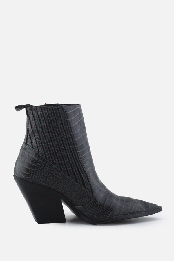 Zara Stretchable Block Ankle Boots | 100%  Authentic Leather