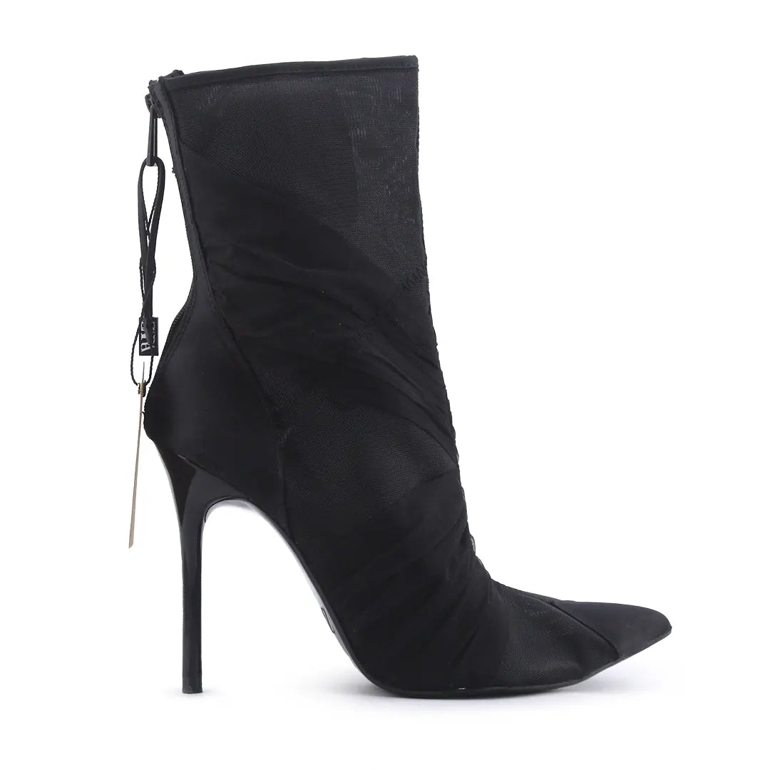 Zara Zipper Knitted Ankle Boot