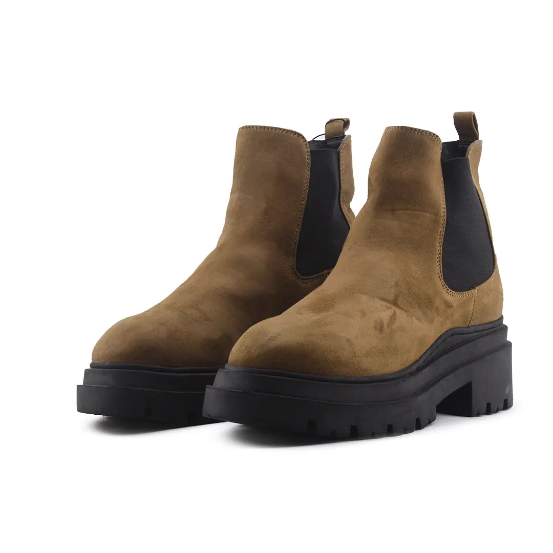 Lefties Stretchable Suede Ankle Boot