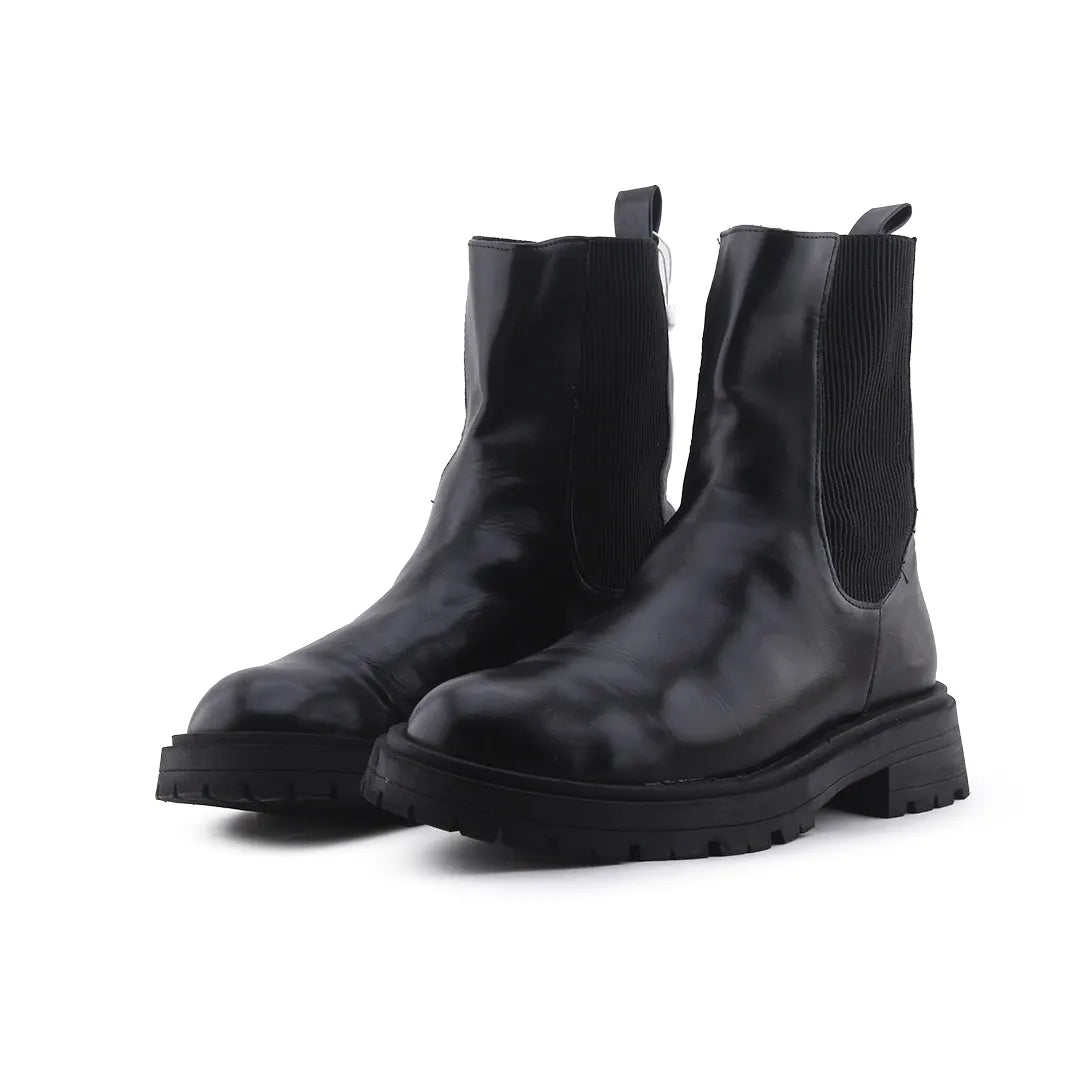 Pull & Bear Stretchable Ankle Boot | 100% Authentic Leather