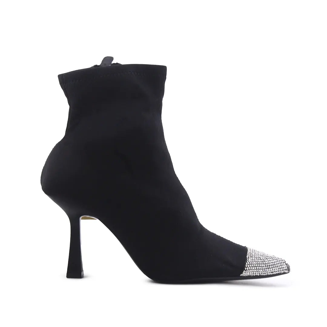 Zara Zipper Textile Ankle Boot