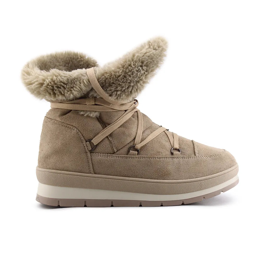 European Brand Lace Up Suede Ankle Boot