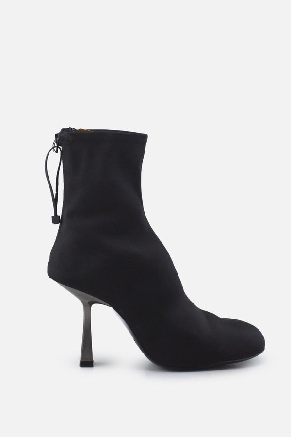 Zara Zipper Stilettos Ankle Boots | Textile