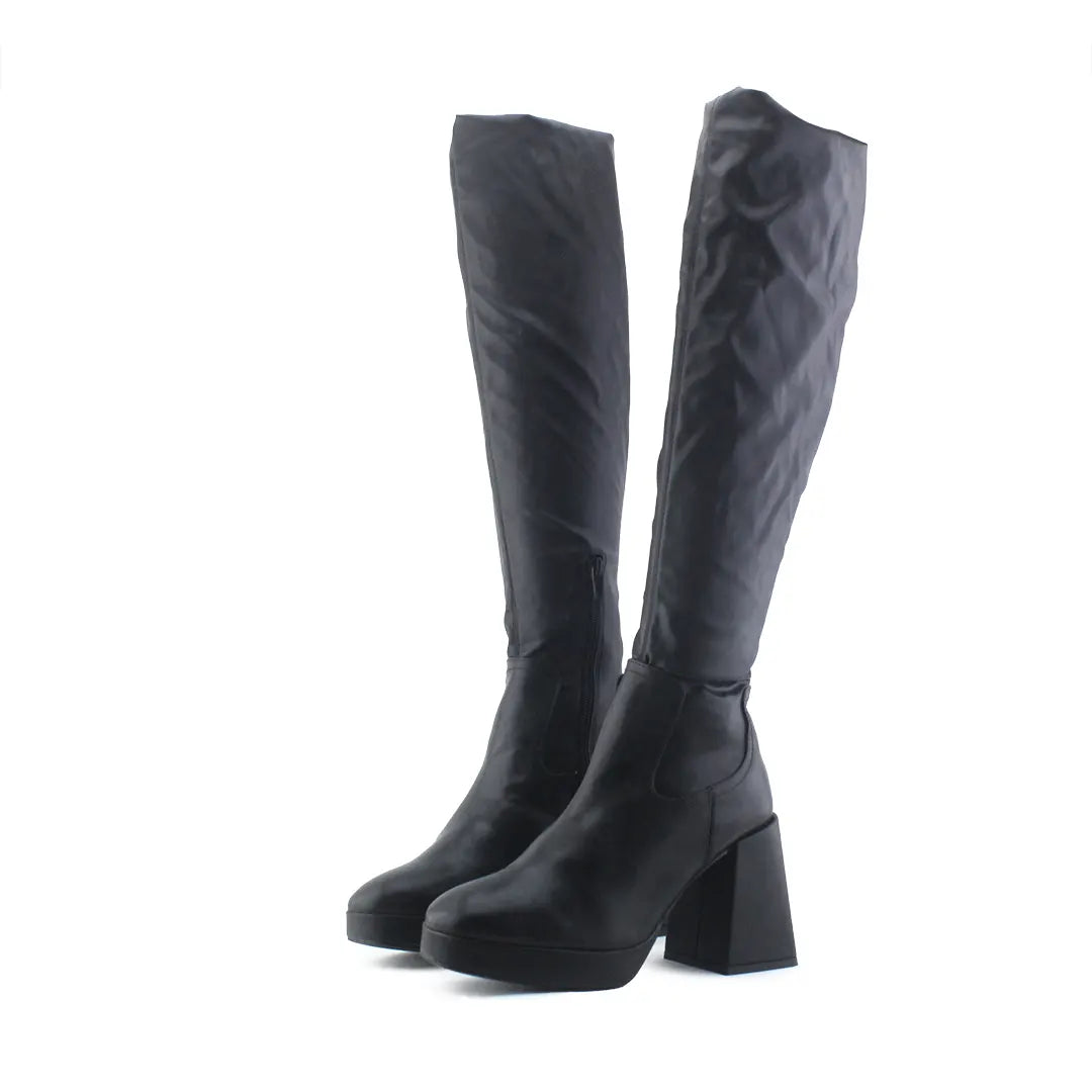 Zara Zipper Over The Knee Boot | 100% Authentic Leather