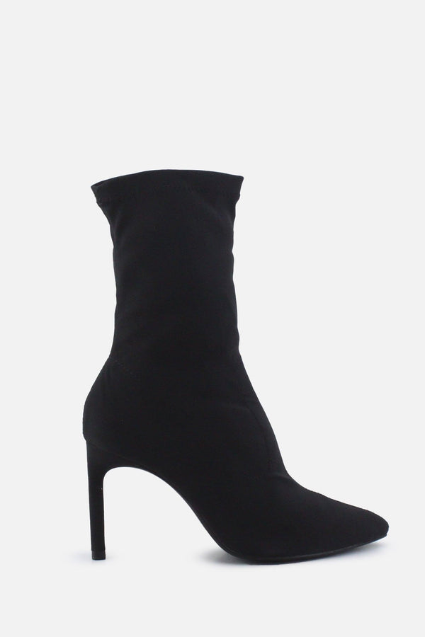 Bershka Stilettos Ankle Boots | Textile