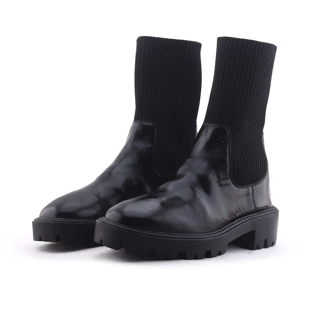 Lefties Stretchable Ankle Boot | 100% Authentic Leather