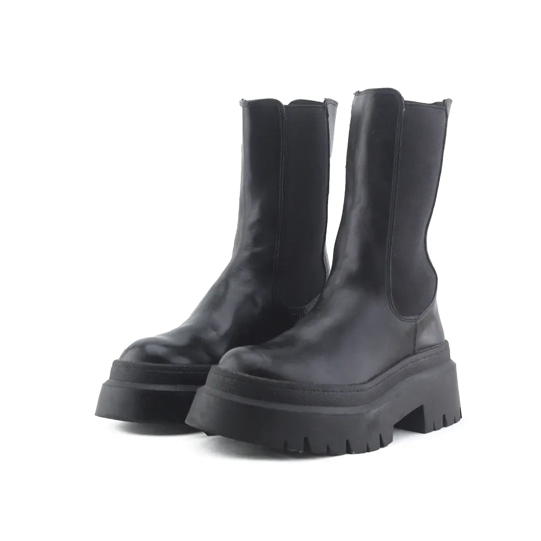 Pull & Bear Stretchable Ankle Boot | 100% Authentic Leather