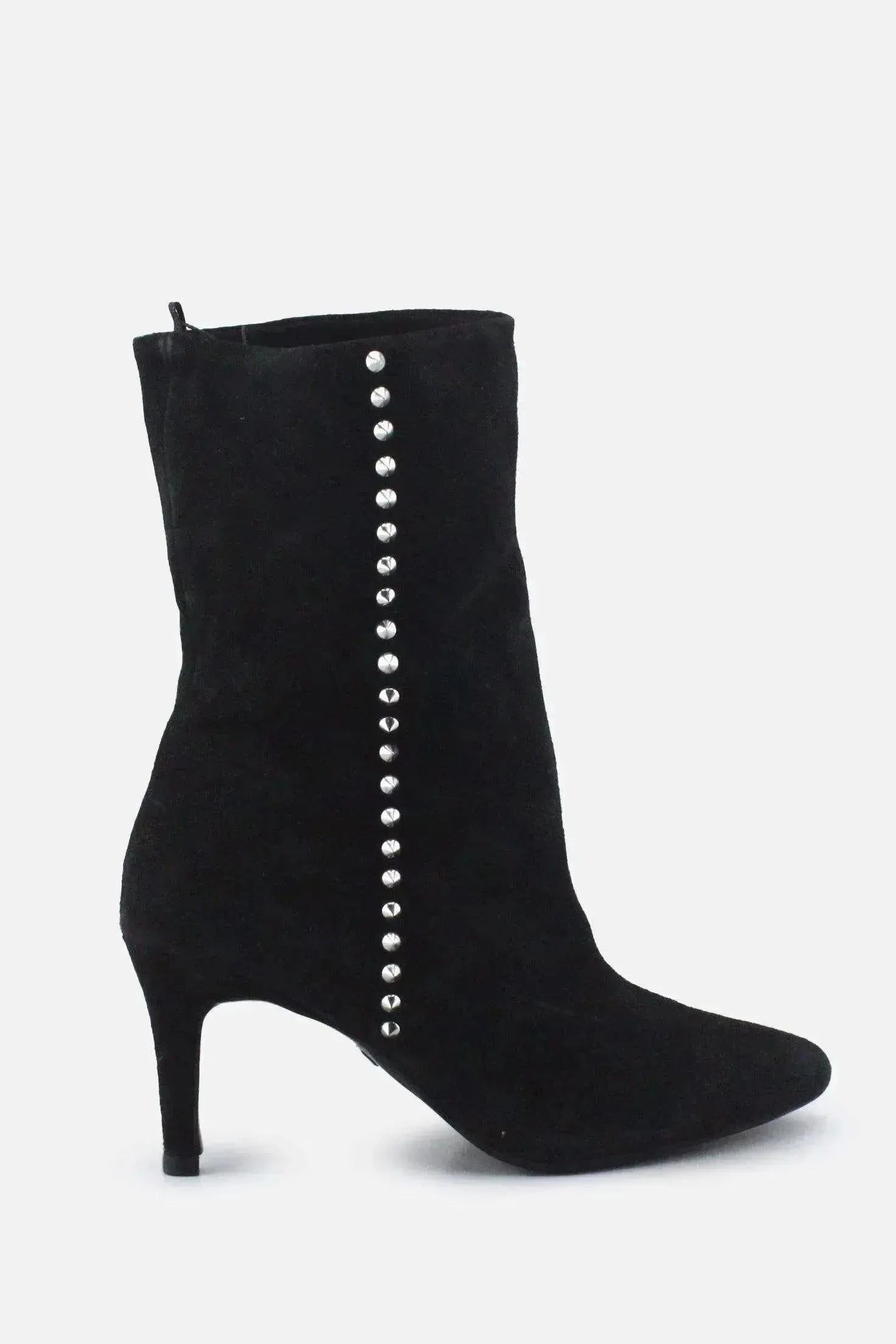 Zara Stilettos Ankle Boots | Suede - sundaybazar