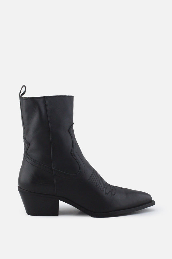 Zara Zipper Block Ankle Boots | 100%  Authentic Leather