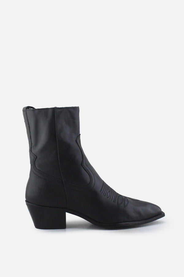 Zara Zipper Block Ankle Boots | 100%  Authentic Leather