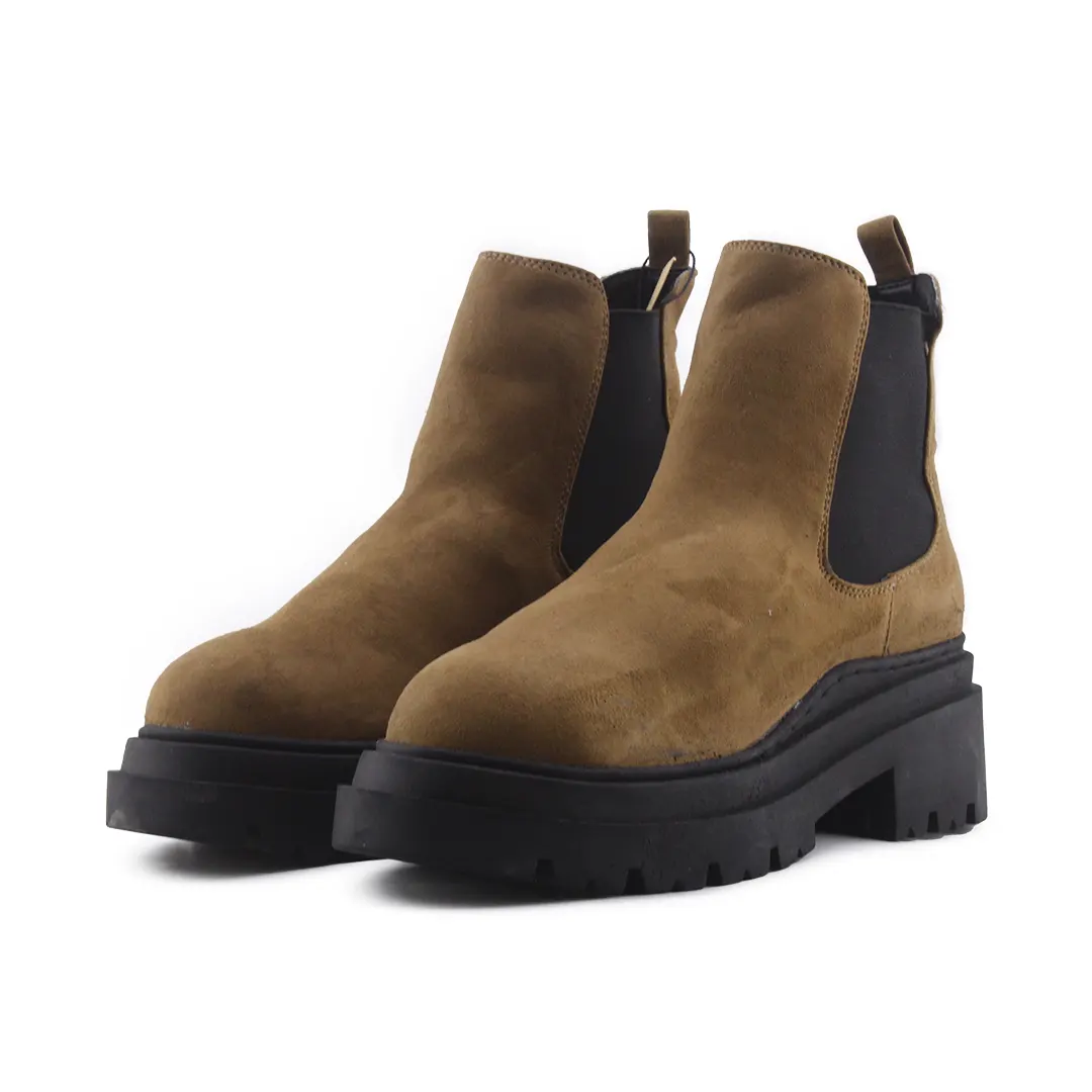 Lefties Stretchable Suede Ankle Boot