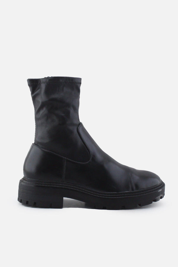 Zara Zipper Chelsea Ankle Boots | 100%  Authentic Leather