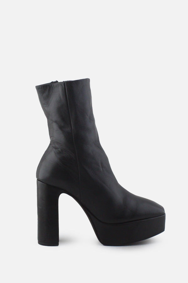 Zara Zipper Block Ankle Boots | 100%  Authentic Leather