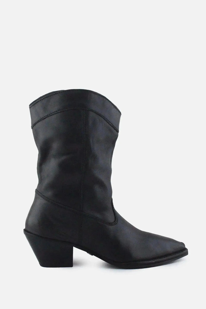 Zara Block Ankle Boots | 100% Authentic Leather - sundaybazar