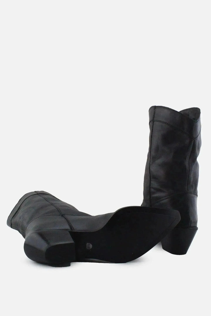 Zara Block Ankle Boots | 100% Authentic Leather - sundaybazar