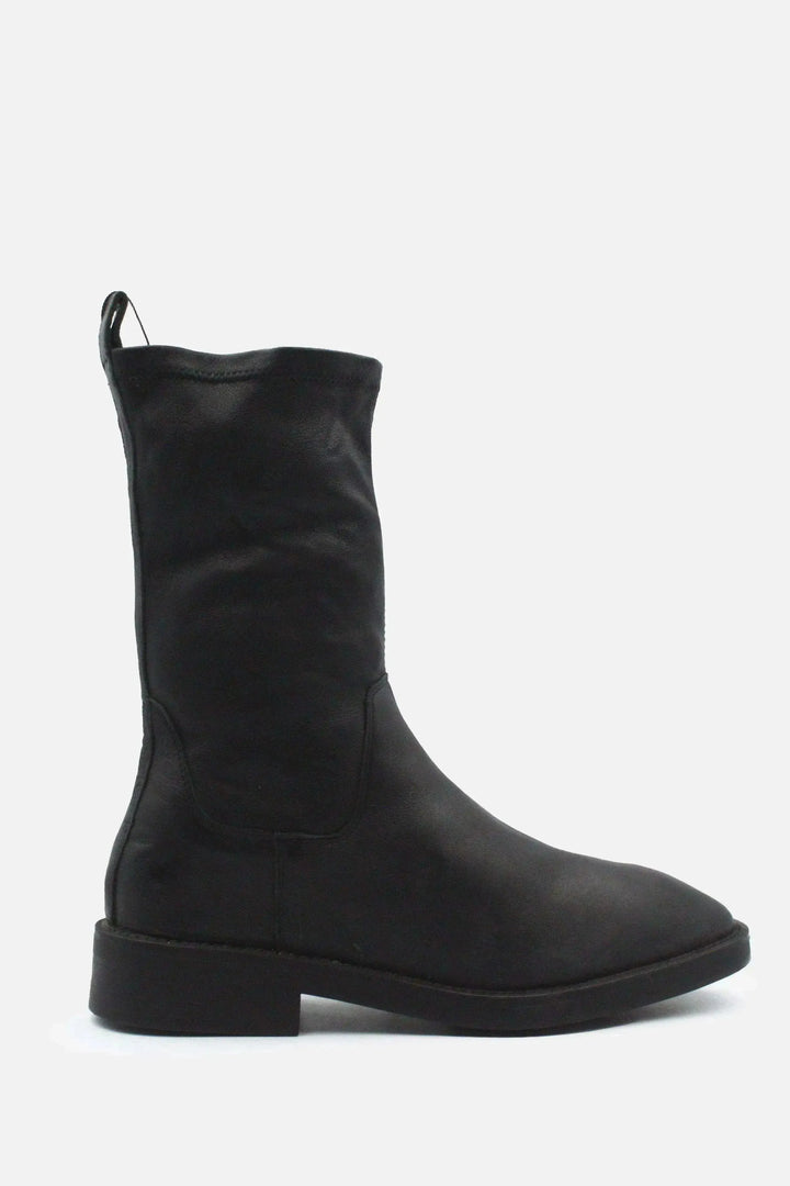 Massimo Dutti Block Ankle Boots | 100% Authentic Leather - sundaybazar
