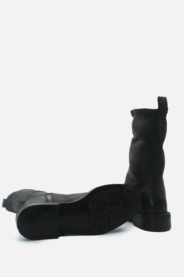 Massimo Dutti Block Ankle Boots | 100% Authentic Leather - sundaybazar