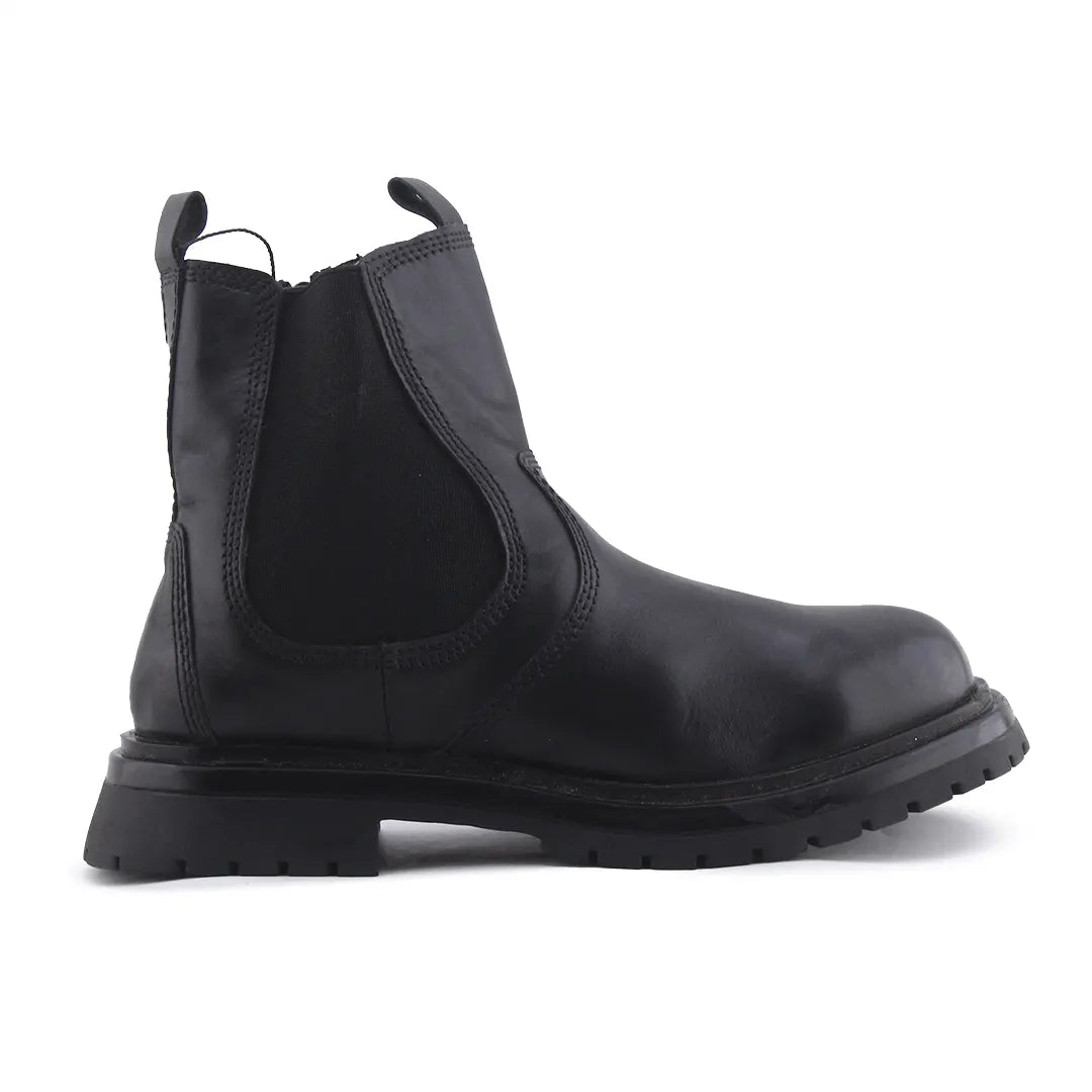 Zara Zipper Stretchable Ankle Boot | 100% Authentic Leather