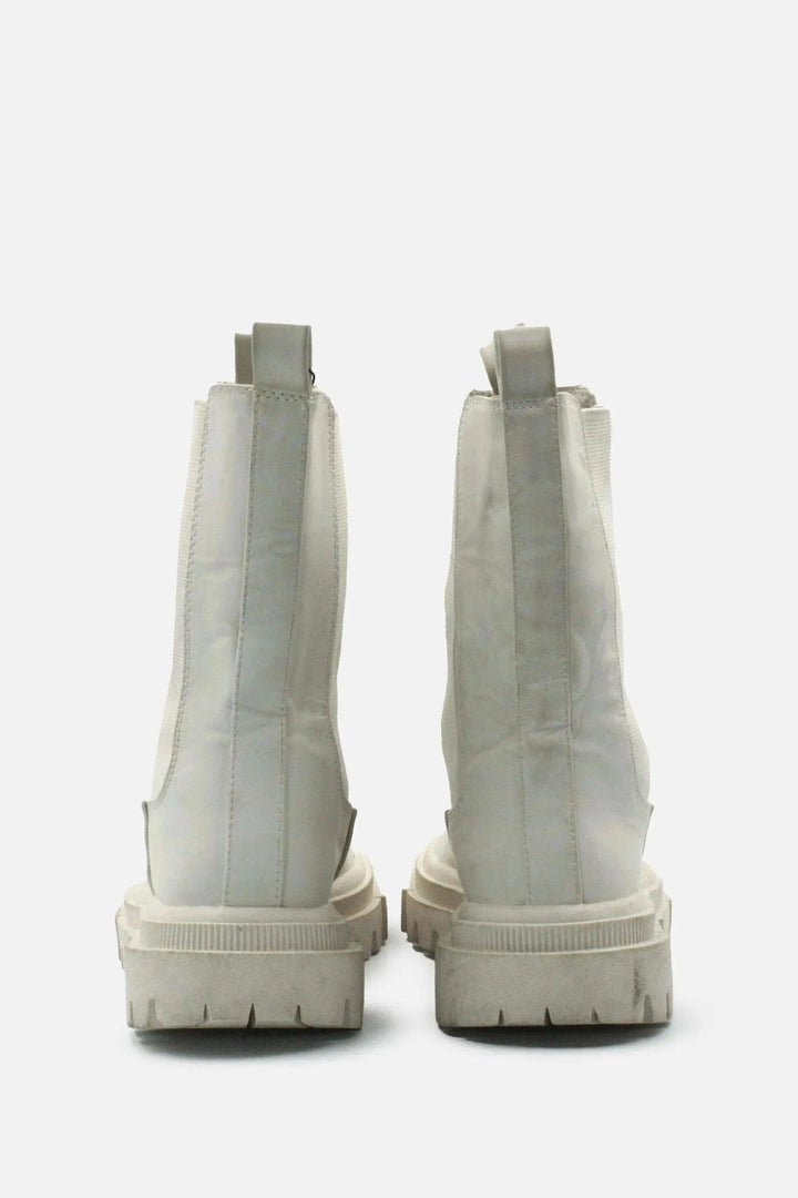 Bershka Stretchable Combat Ankle Boots | 100% Authentic leather - sundaybazar