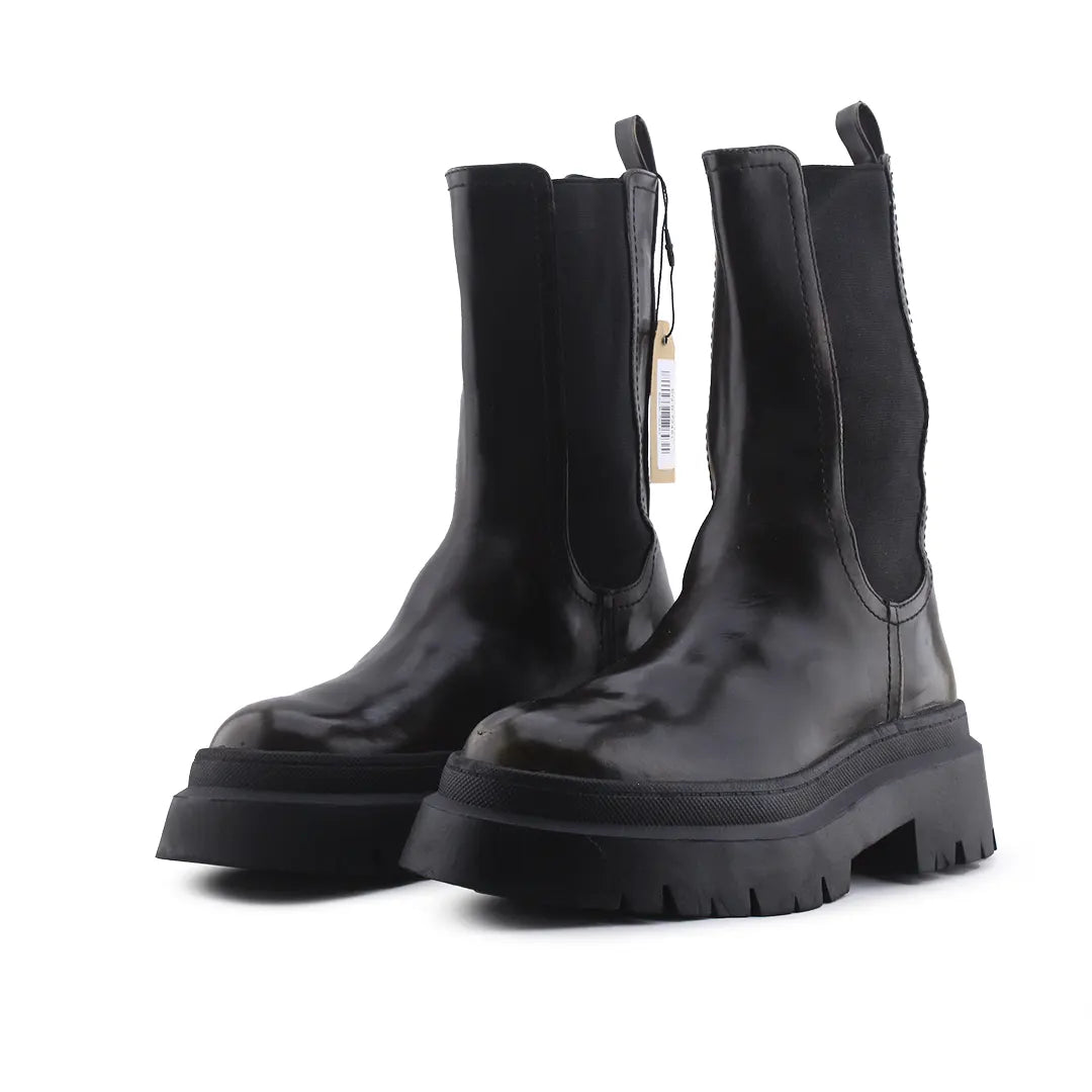 Pull & Bear Stretchable Ankle Boot | 100% Authentic Leather