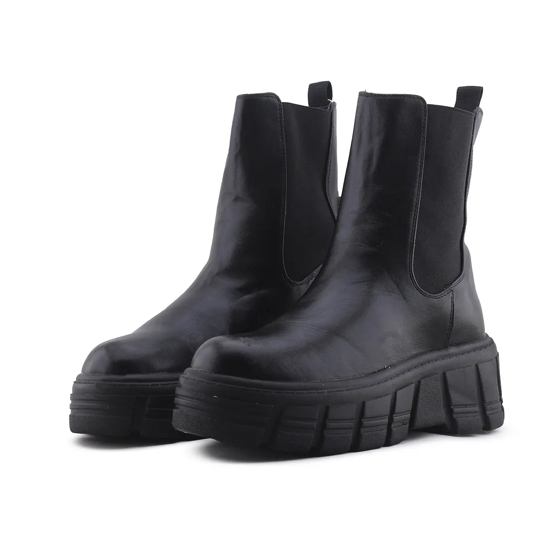 Stradivarius Stretchable Ankle Boot | 100% Authentic Leather