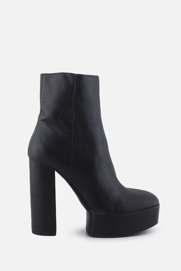 Zara Zipper Block Ankle Boots | 100%  Authentic Leather